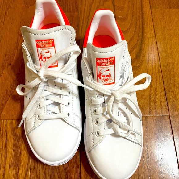 adidas | Shoes | Adidas Original Stan Smith Neon Orange Womens Size 85 |  Poshmark